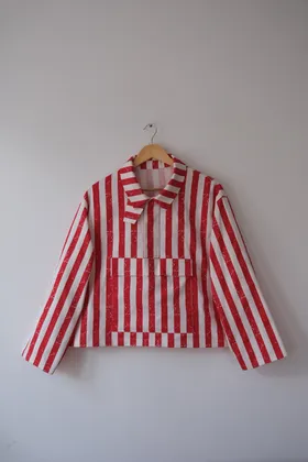Juno Anorak Shirt Red/White